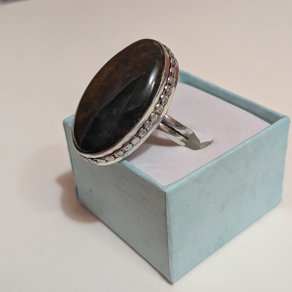 Handcrafted Boho Oval Bloodstone Ring (5)